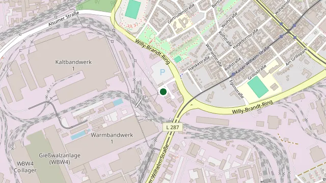 Anfahrt zur Autolackiererei M. Dhonau, Borsigstraße 16, Duisburg